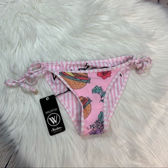 NWT Wildfox Hamburger/Club Stripe Bikini Bottom - Picture 6 of 13